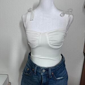 Princess polly white ruched corset